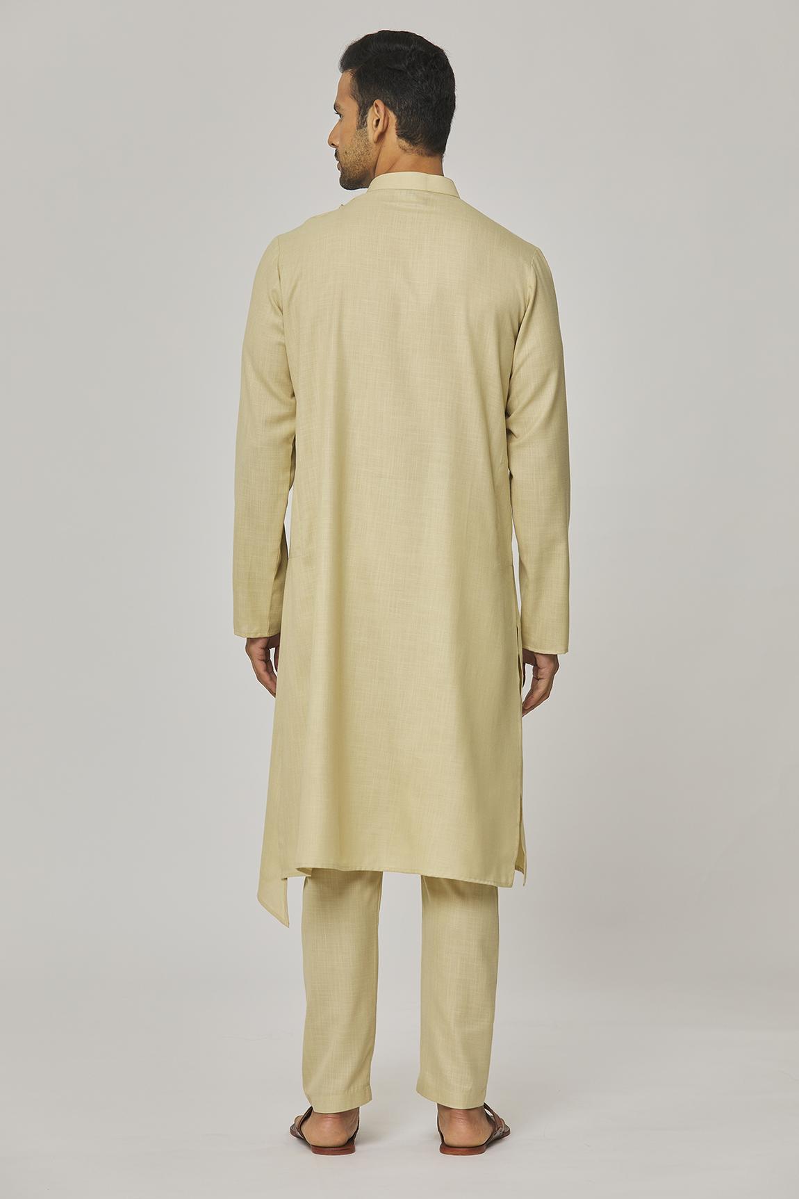 Tatvam Utsav Cotton Gathered Kurta & Pyjama Set