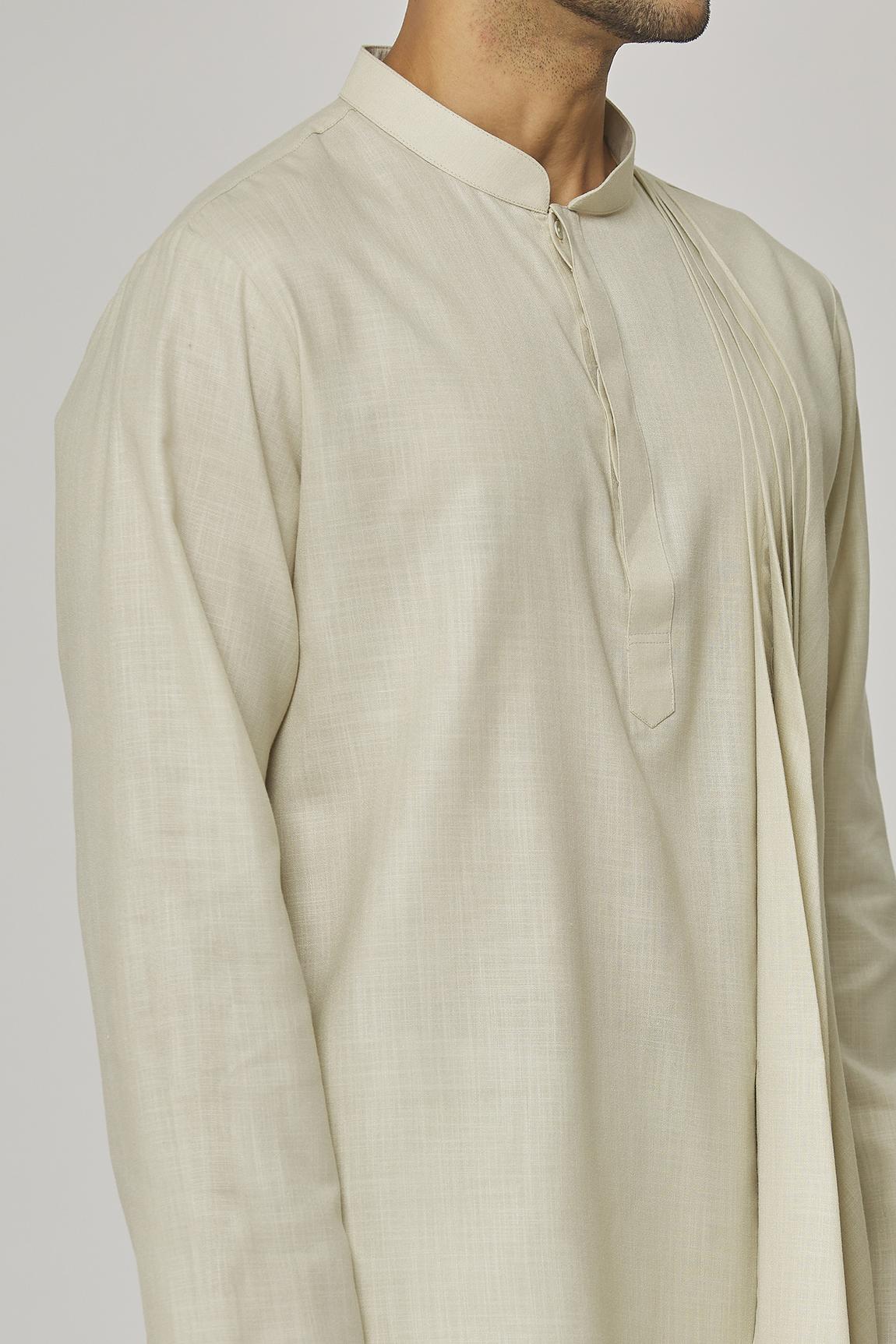 Tatvam Harshollas Cotton Solid Kurta & Pyjama Set