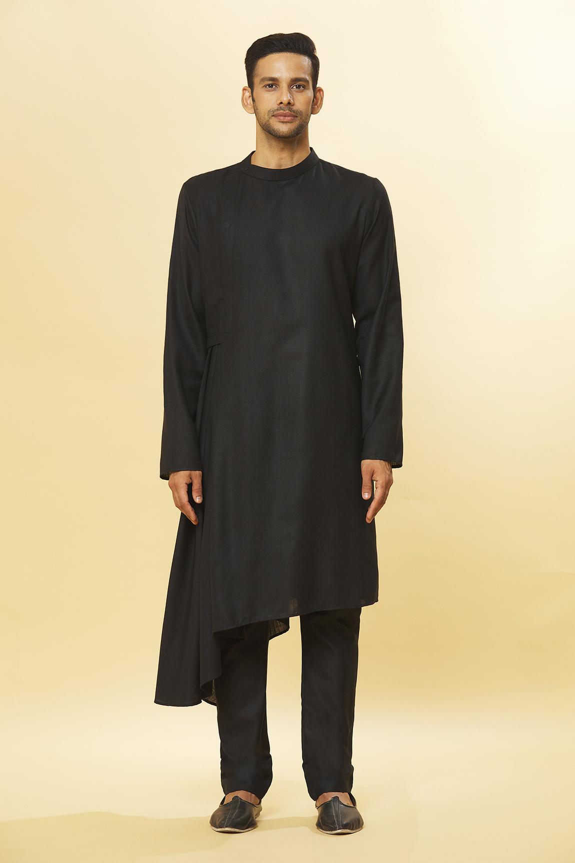 Tatvam Maharana Cotton Solid Kurta & Pyjama Set