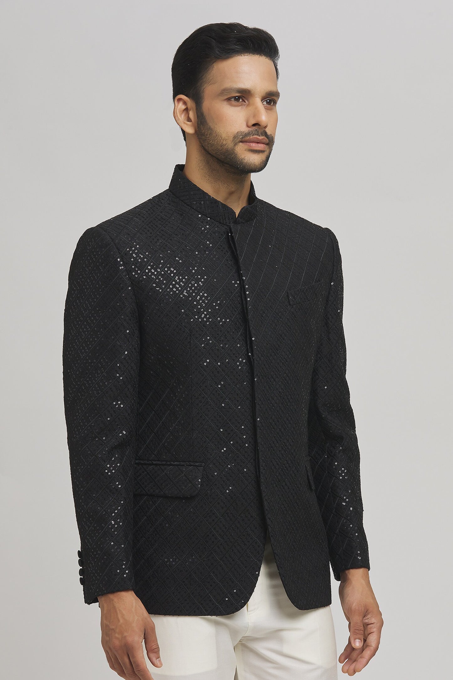 Nazar Embroidered Bandhgala