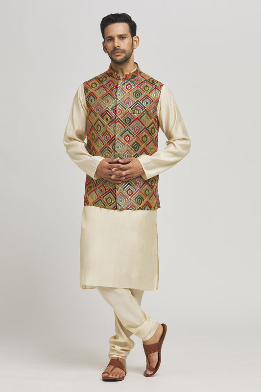 Tyohaar Embroidered Bundi Jacket